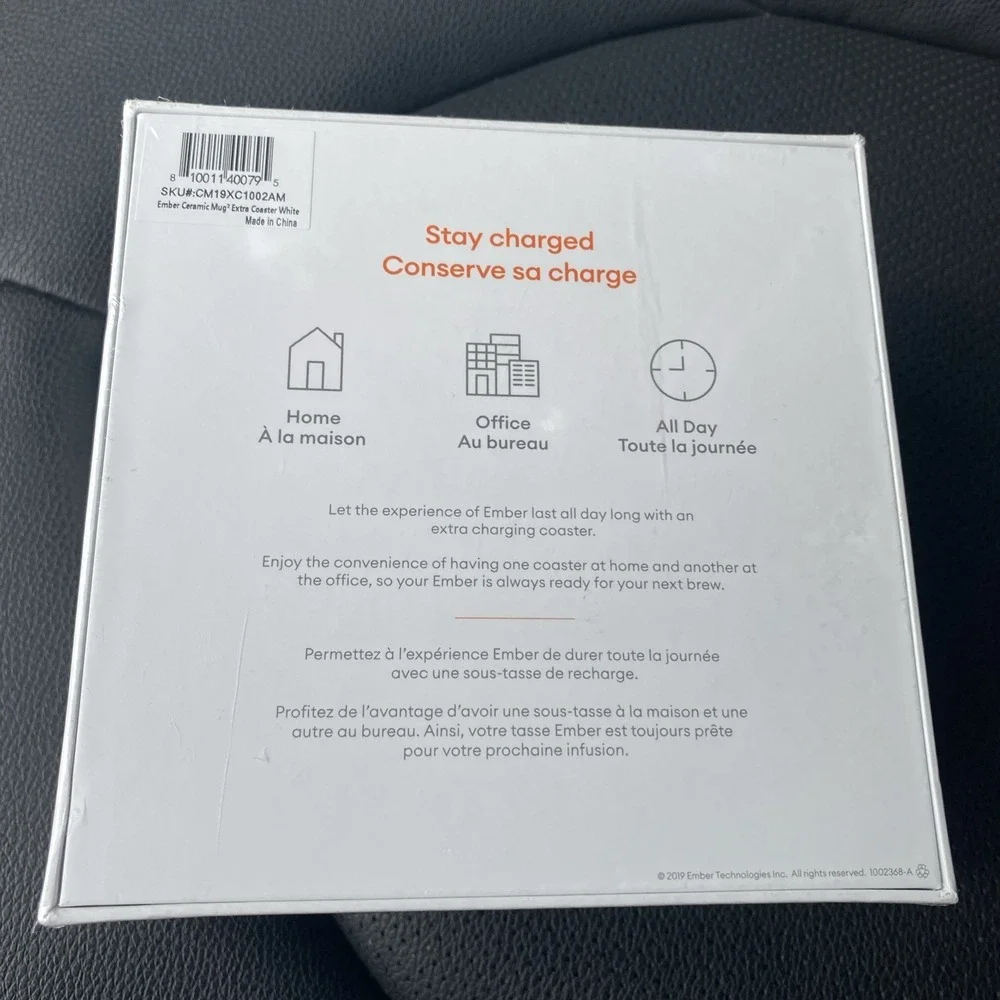 Ember charging coaster